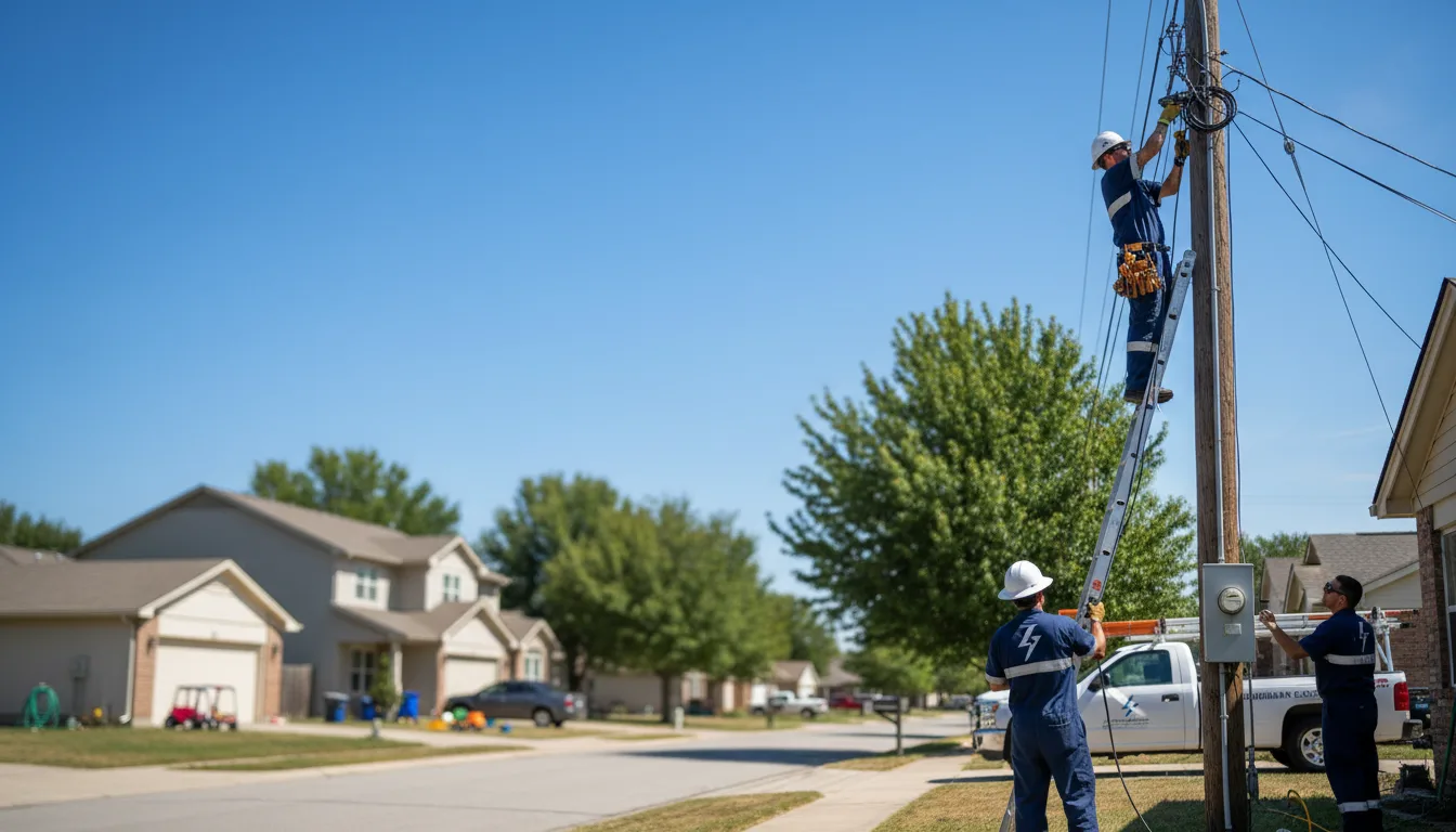 Residential electrician providing installation services in Swaledale, IA